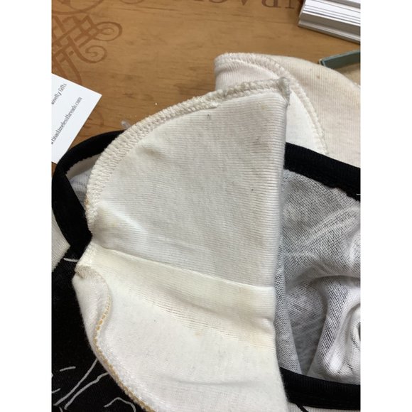 Vintage 1980's-90's Crescendo Black and White Portrait Print Tunic Dress- M/L - Picture 13 of 16